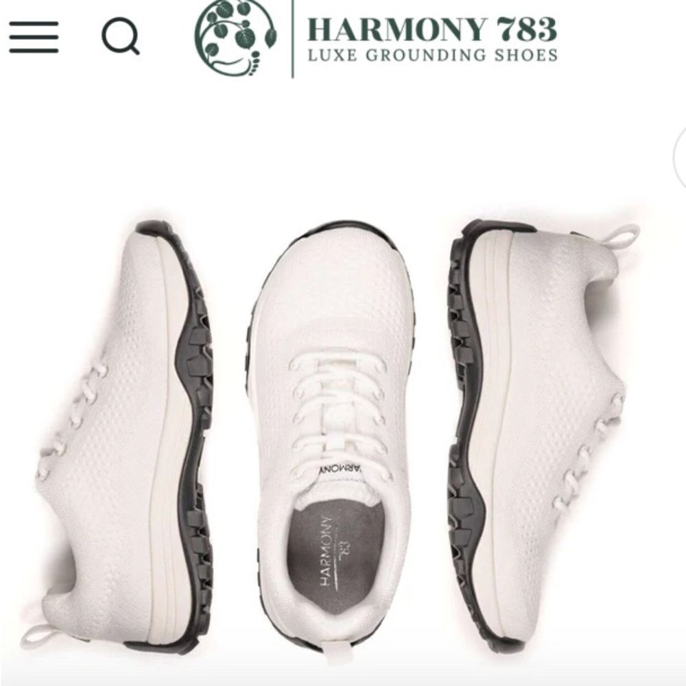 Harmony 783 White Fabric with Silver Accent Unisex M/12M W13.5 Size